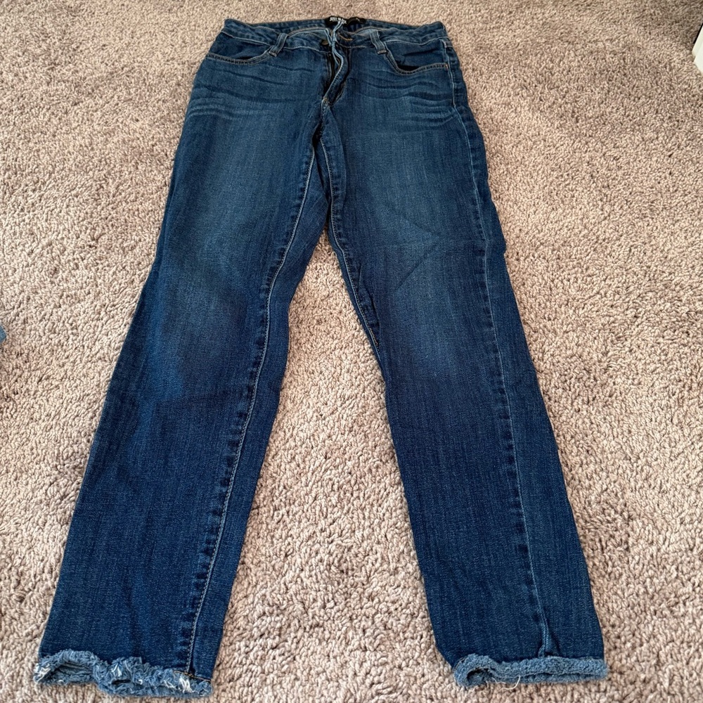 Just Black Dark Blue Straight Jeans